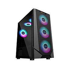 PC POWER PANZER MESH ATX GAMING CASING BLACK 