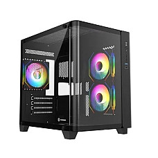 Revenger Air Tank Mini ARGB Infinity Fan Black Gaming Casing