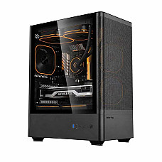 Value Top NUBIA21F3 Mesh Mini Tower Black Micro-ATX Gaming Desktop Casing