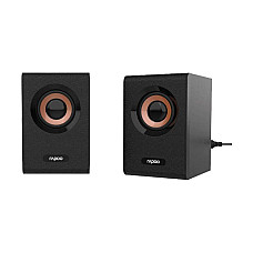 Rapoo A80 2:0 Wired Black Multimedia Compact Stereo Speaker