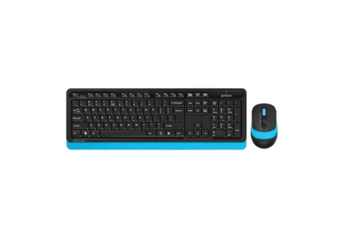 A4 Tech FG-1010 Black-Blue Wireless Keyboard & Mouse Combo with Bangla